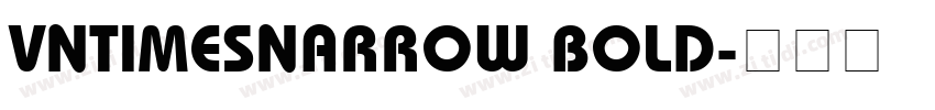 VnTimesNarrow Bold字体转换